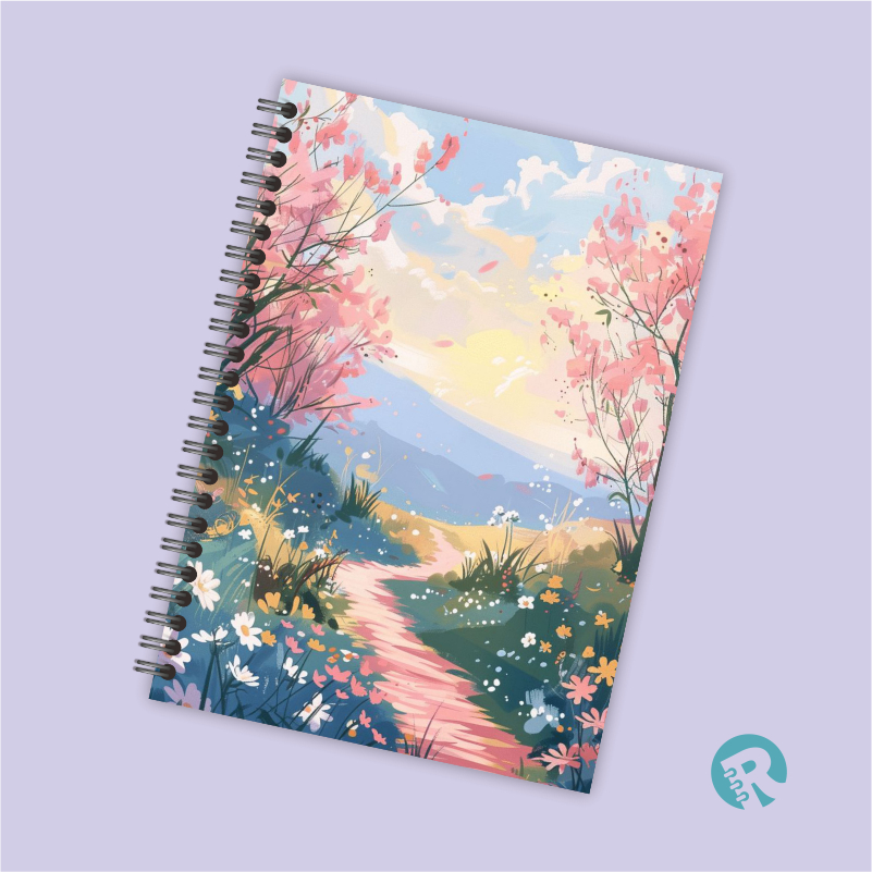 

Ringbook Softcover A5 Buku Catatan Garis/Polos pastel part2