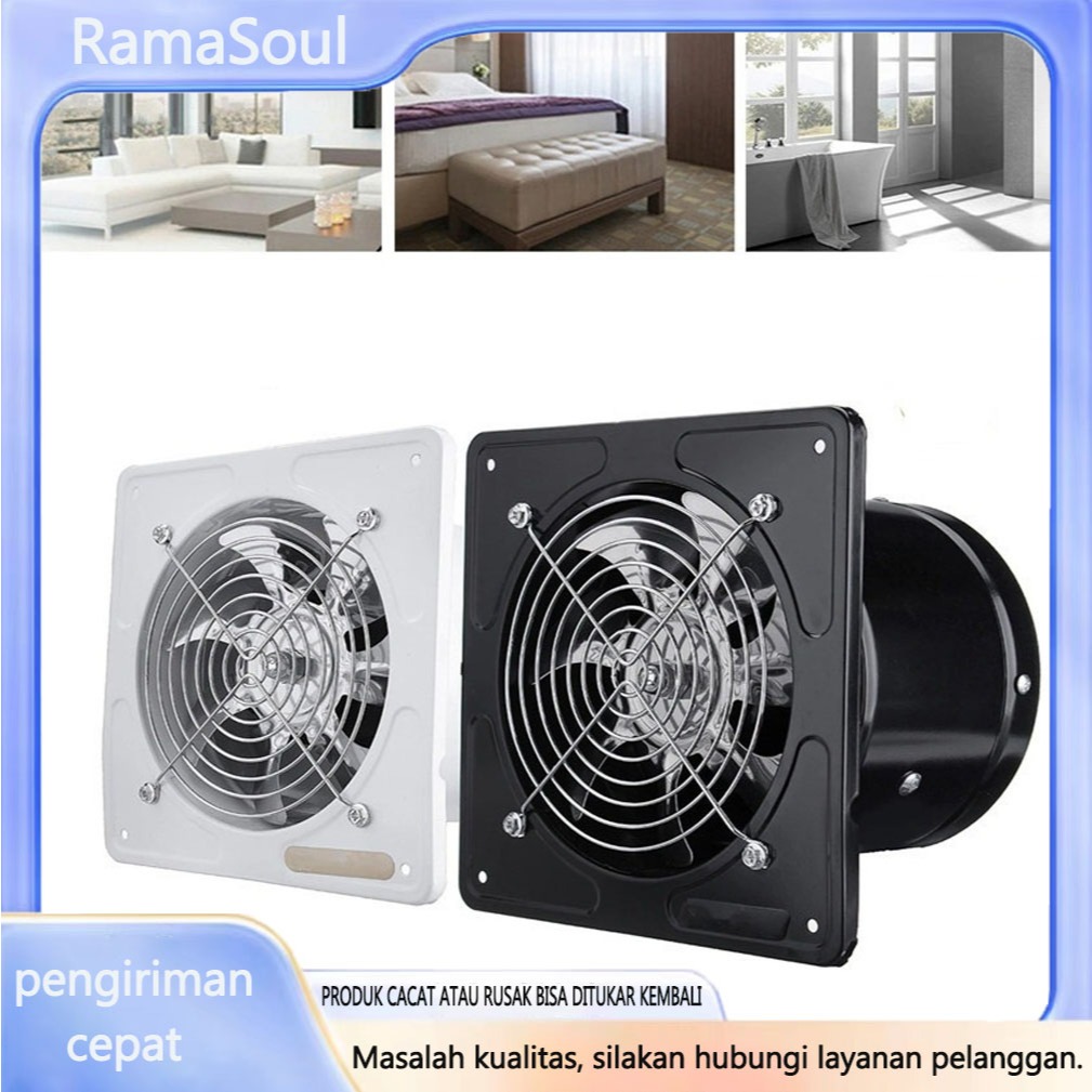 Exhaust Fan Dinding 4Inch Kipas Exhaust Ventilasi Dinding exhaust fan kamar mandi Booster Fan