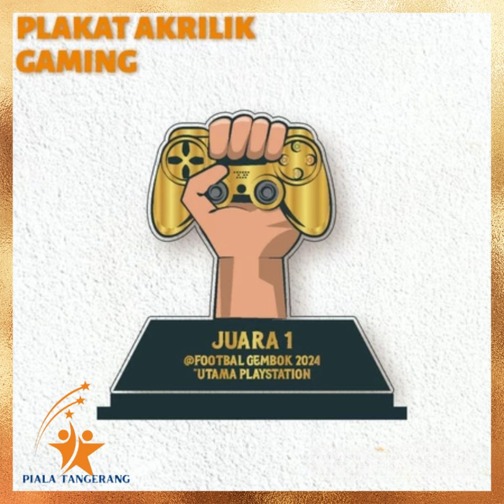 Plakat Gaming Piala Game Piala E Sport Piala PS Akrilk Custom