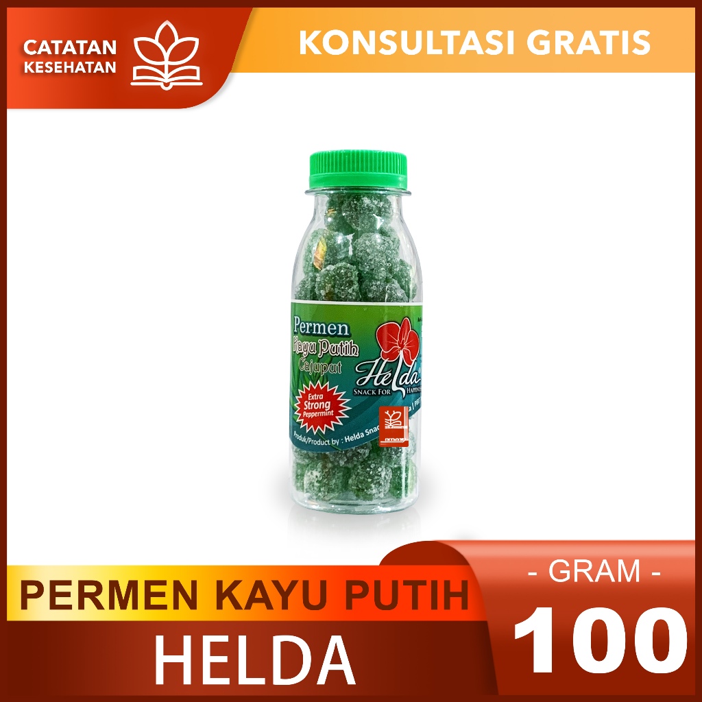 

HELDA PERMEN KAYU PUTIH EXTRA STRONG 100GR