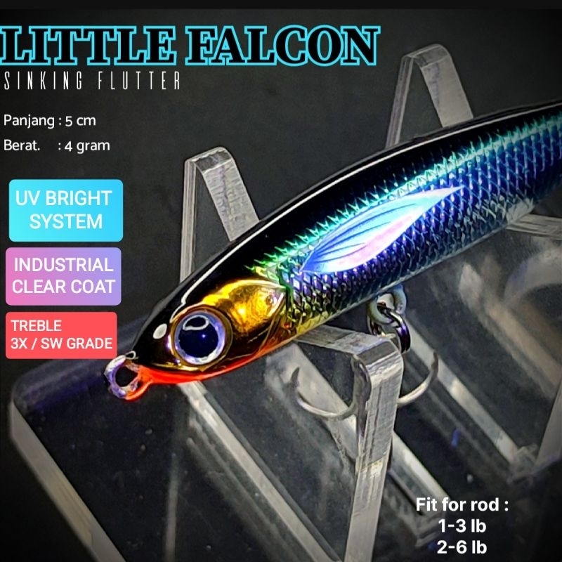 LURE " LITTLE FALCON " MINNOW UMPAN PANCING IKAN LAUT HAMPALA HAMPILI KAKAP MASHER BARAMUNDI KAKAP G
