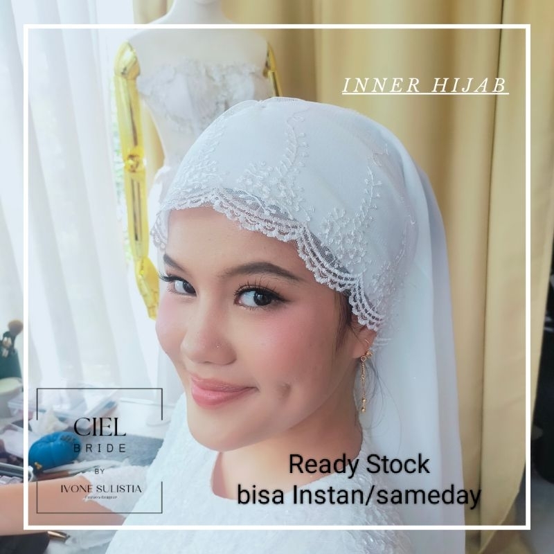 Inner Renda Hijab Inner tile tulle pengantin premium by CIEL BRIDE