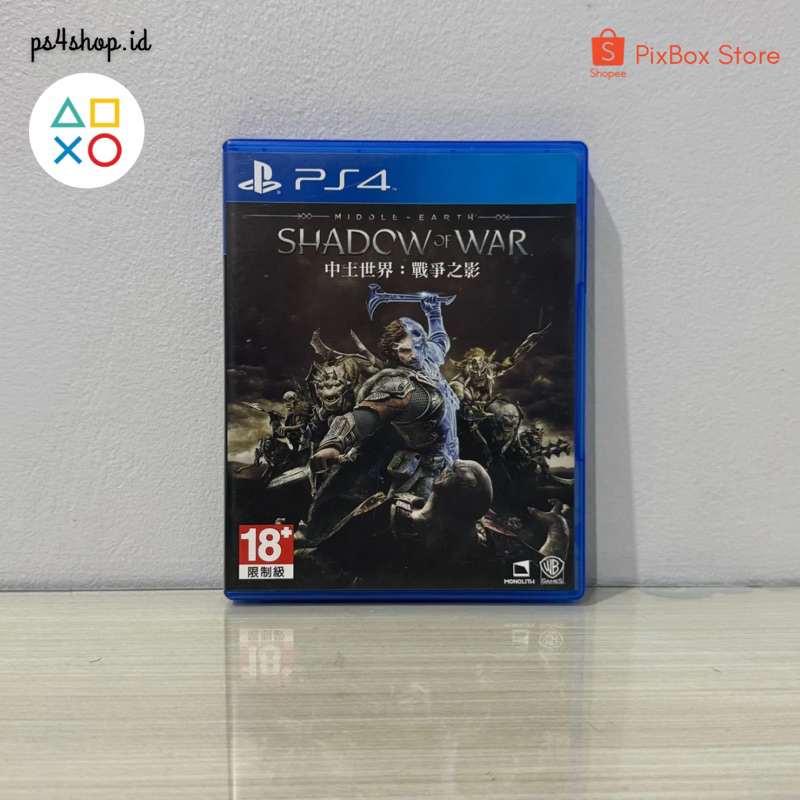 BD Kaset PS4 Shadow Of War Bekas Second Original | Game Fantasi Lord Of The Rings Seru PlayStation