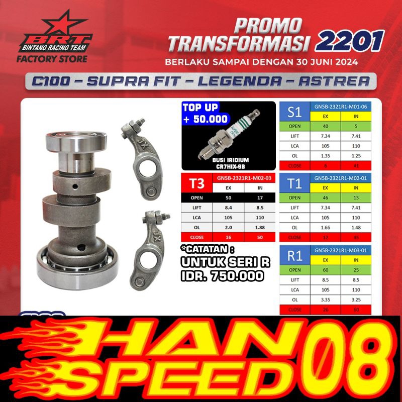 NOKEN AS BRT SUPRA FIT/C100/LEGENDA/ASTREA