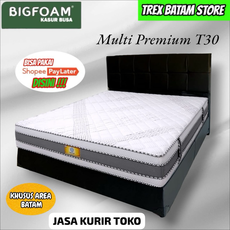 KASUR BUSA BIGFOAM MULTI PREMIUM 1 SET + DIVAN TEBAL 30 CM UK 150 X 190 160 X 200 180 X 200 CM [ BAT