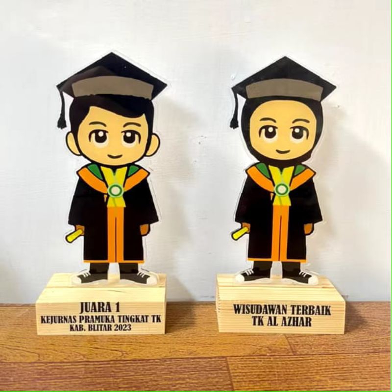 Piala Wisuda Akrilik Piala Ucapan Hadiah Kelulusan