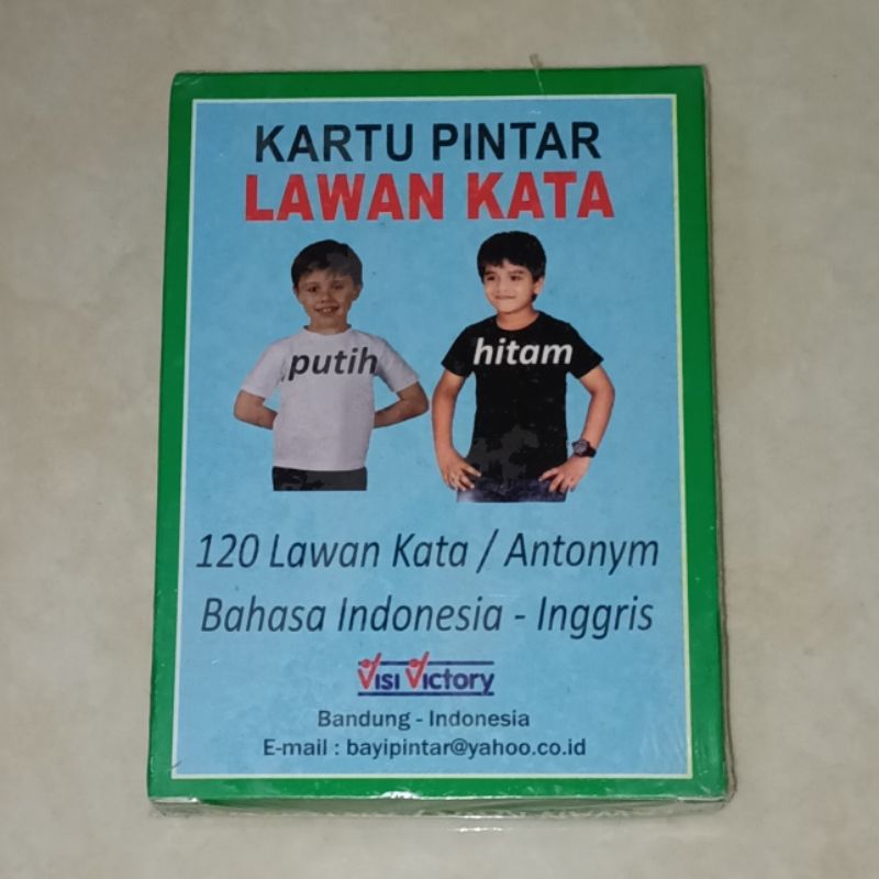 kartu pintar flashcard lawan kata