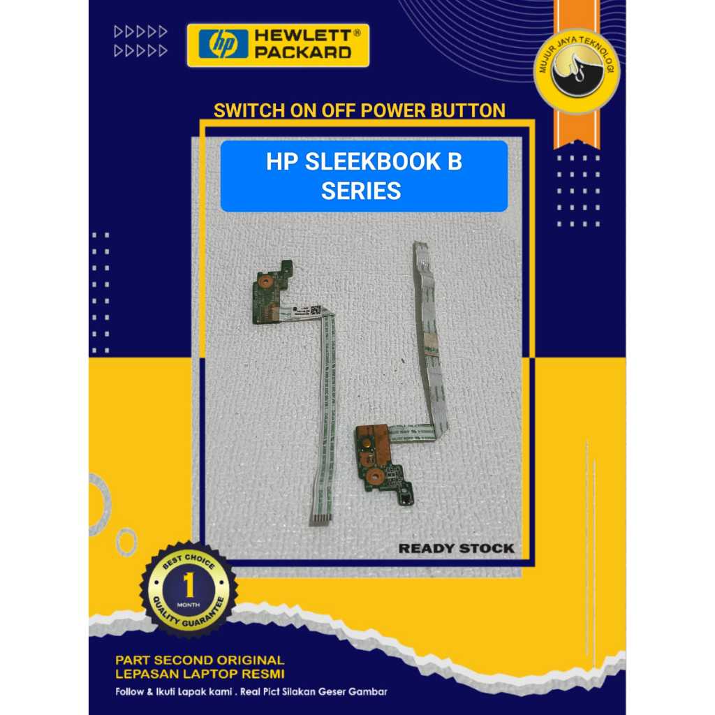 Switch Power On Off Power Button Tombol Power HP Pavilion 14 B series HP Sleekbook Original Second