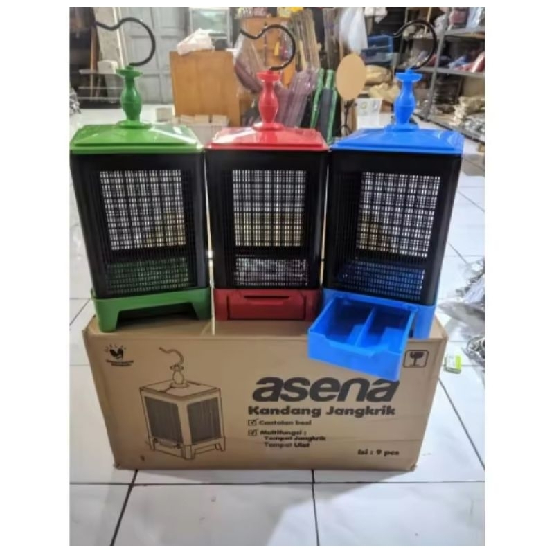 Kandang bok jangkrik asena plus slorokan uler praktis lengkap