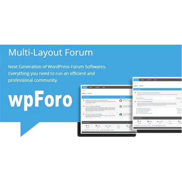 wpForo + Addons - Multi-Layout Forum | Plugin Wordpress | Bonus 1 Plugin | Unlimited Device