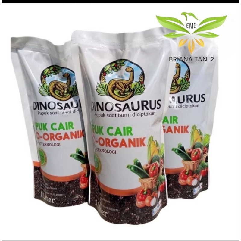Pupuk Organik Dinosaurus 1Liter Menyuburkan Semua Jenis Tanaman  Kandungan : N, P205, K2O, Na, Fe, C