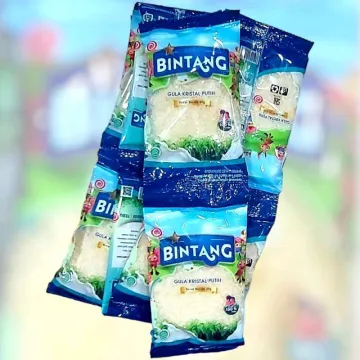 

GULA 1000 BINTANG / SERIBU BINTANG 35 Gram - 1 Renceng isi 10 Sachet - Gula Kristal Putih Berkualitas - SJY Shop Hemat