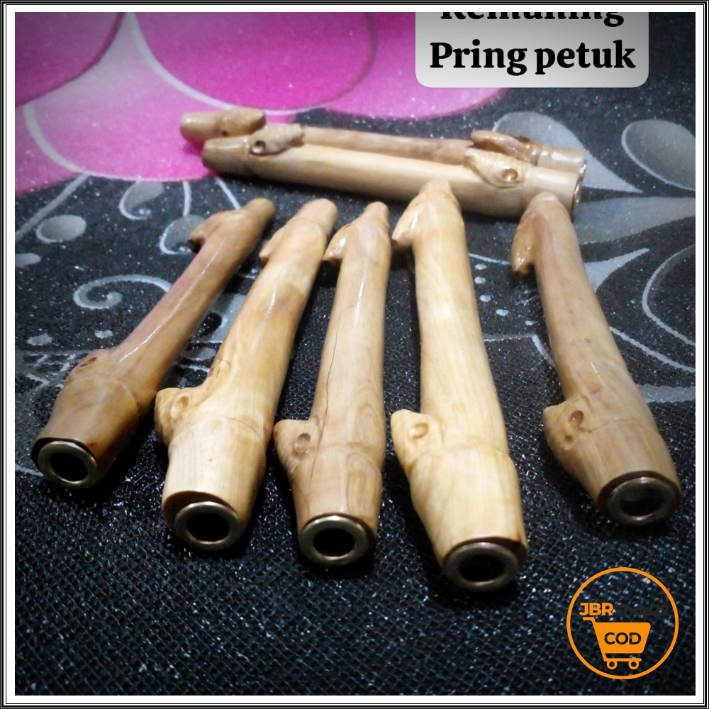 PIPA KAYU KEMUNING MODEL BAMBU PETUK