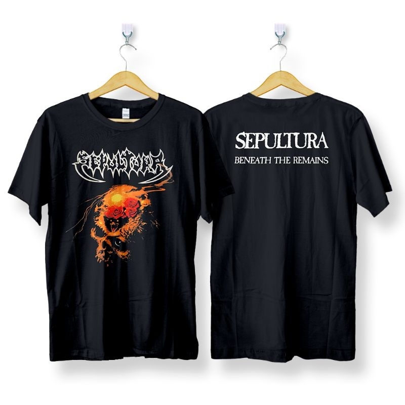 Kaos Band Metal Sepultura Beneath The Remains | Baju Band Metal Sepultura Pria Wanita Dewasa | Tshir