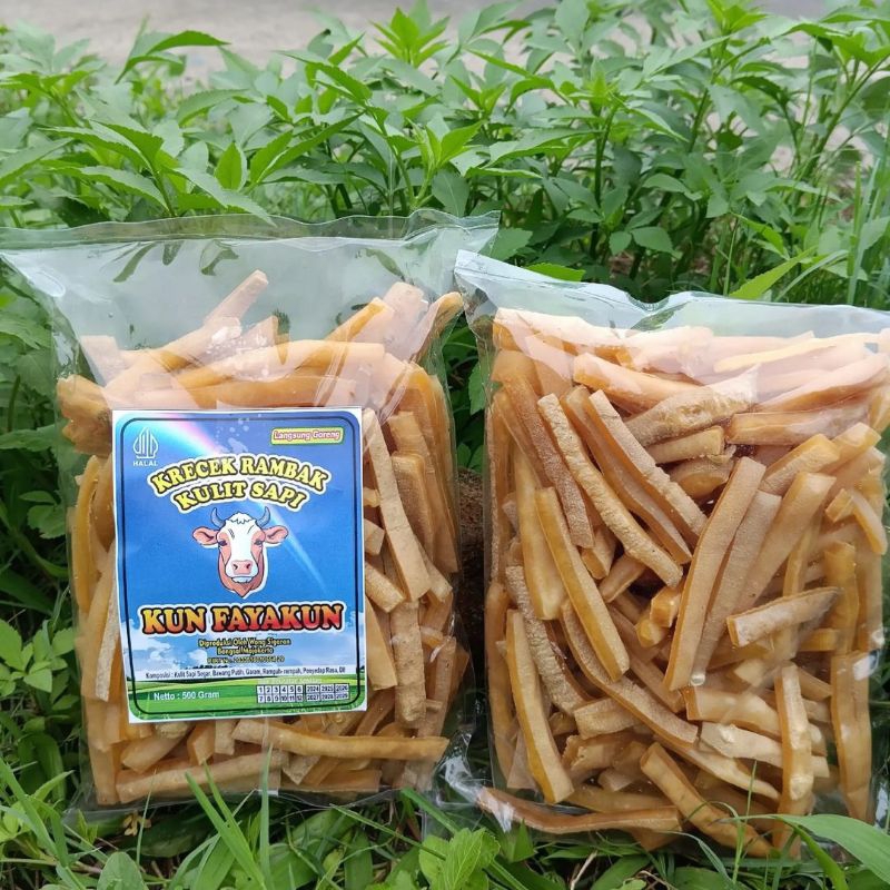 

krecek rambak kulit sapi gurih dan mekar maksimal varian mie 1 kg.