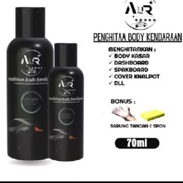 Penghitam Body Kasar Motor Kualitas permanen /Semir Motor 70mil