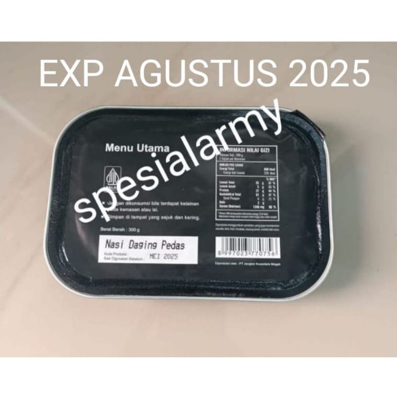 

RANSUM TNI NARAGA MAKANAN SIAP SAJI EXP AGUSTUS 2025