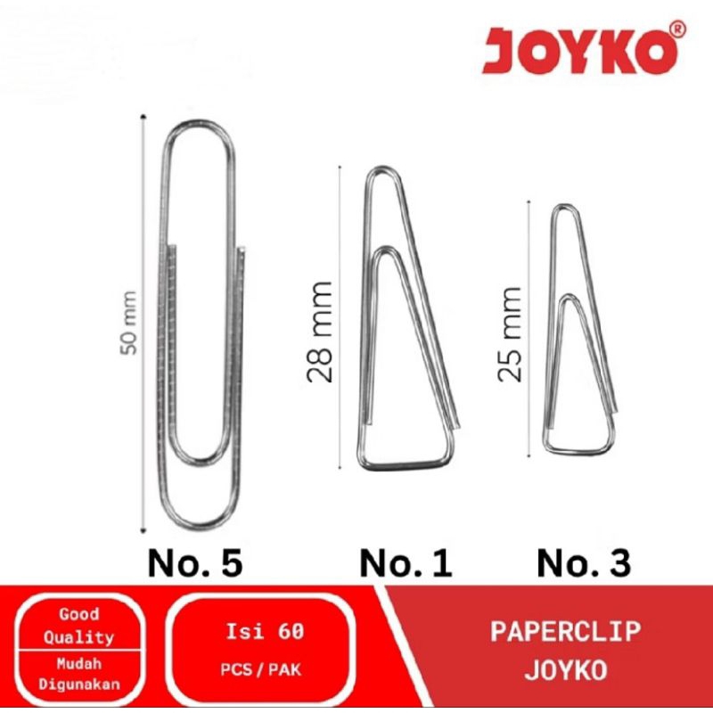 

Paper Clip/ Trigonal Clip Joyko | No.1 | No.3 | No.5