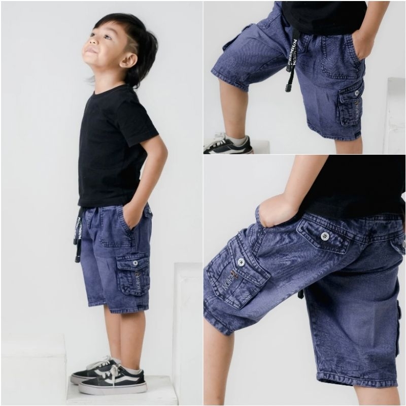 (3-10th) Celana Pendek Jeans Cargo Rib Old Navy Chinos Viral