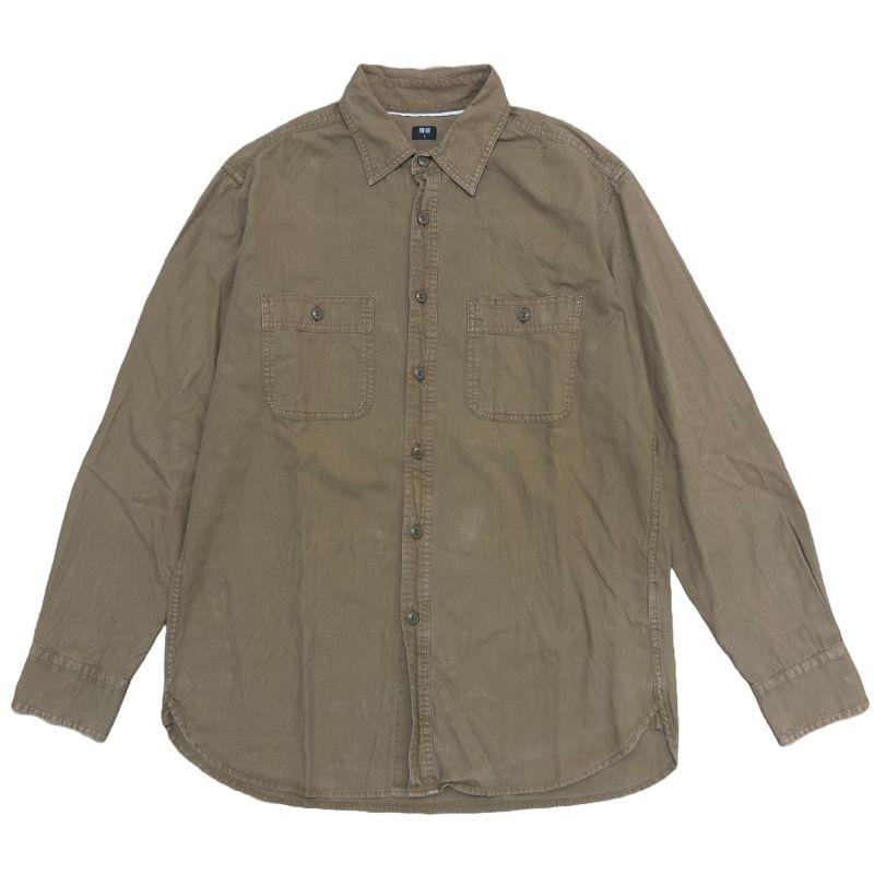 Kemeja Workshirt Uniqlo Second Original