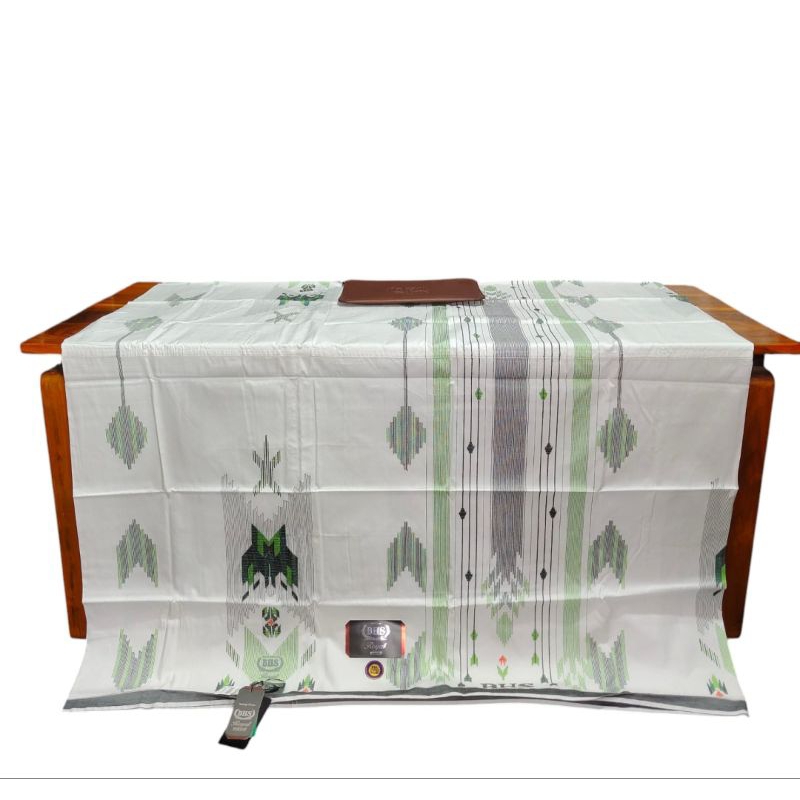 BHS ROYAL SGB GRAD SILVER PUTIH CERAH CLEAR HIJAU JAHIT TENGAH