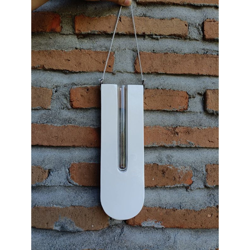 Pot vas bunga kaca gantung propagation hiasan dinding