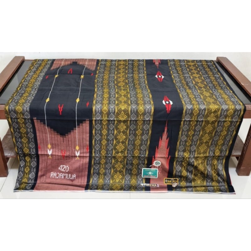 Sarung tenun sutra asli RAJA MULIA 420 EXCLUSIVE Songket timbul
