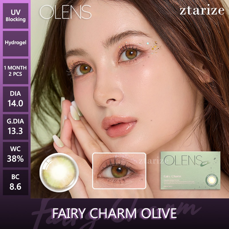 ztarize - Ready Stock - OLENS 🇰🇷 Fairy Charm Olive 1 Month Soft Contact Lens 1 Pair - OLENS x NEW JE