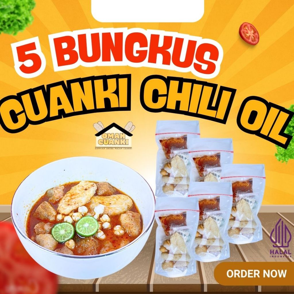 

5 BUNGKUS CUANKI INSTAN CHILI OIL KUAH KALDU - OMAH CUANKI