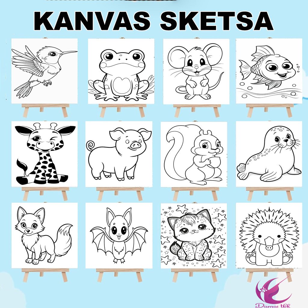 

(SKETSA) Kanvas Lukis Sketsa Ukuran 10x10 , 15x15 , 20x20 Berkualitas