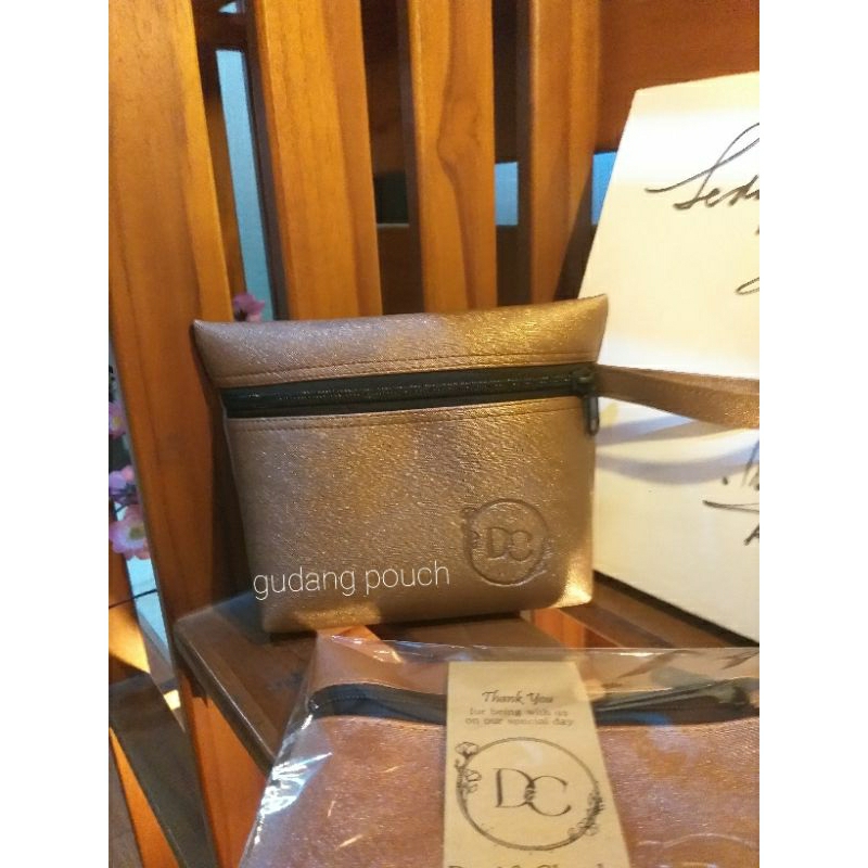 Pouch Souvenir Nikah Prada Botega Gliter Metalik Wedding Souvenir Manten