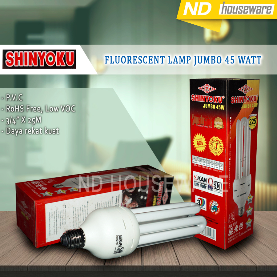 LAMPU PLC SHINYOKU JUMBO 45 WATT