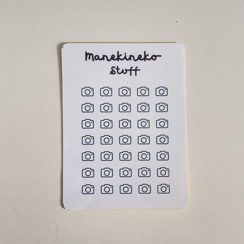 

Stiker Ikon Kamera / Camera icon stickers / tiny stickers journaling