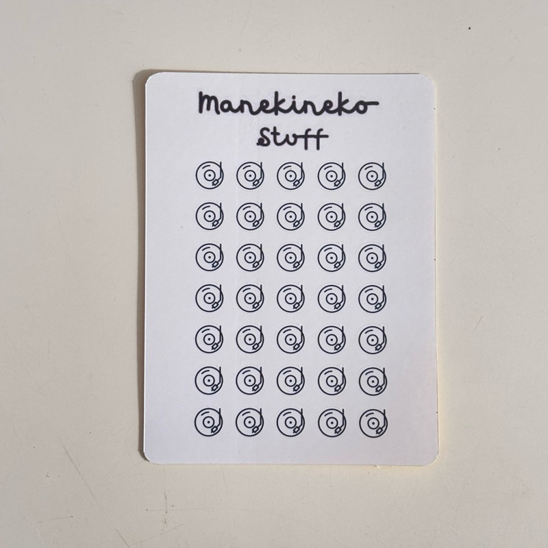 

Stiker Ikon Vinyl / Vinyl player icon stickers / Tiny Stickers Journaling
