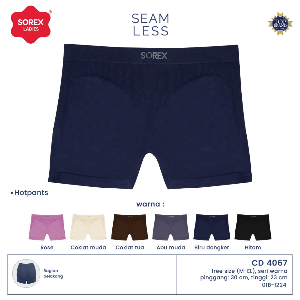 Celana Dalam Sorex Boxer Wanita 4067 | Seamless Hotpants Boxer Wanita