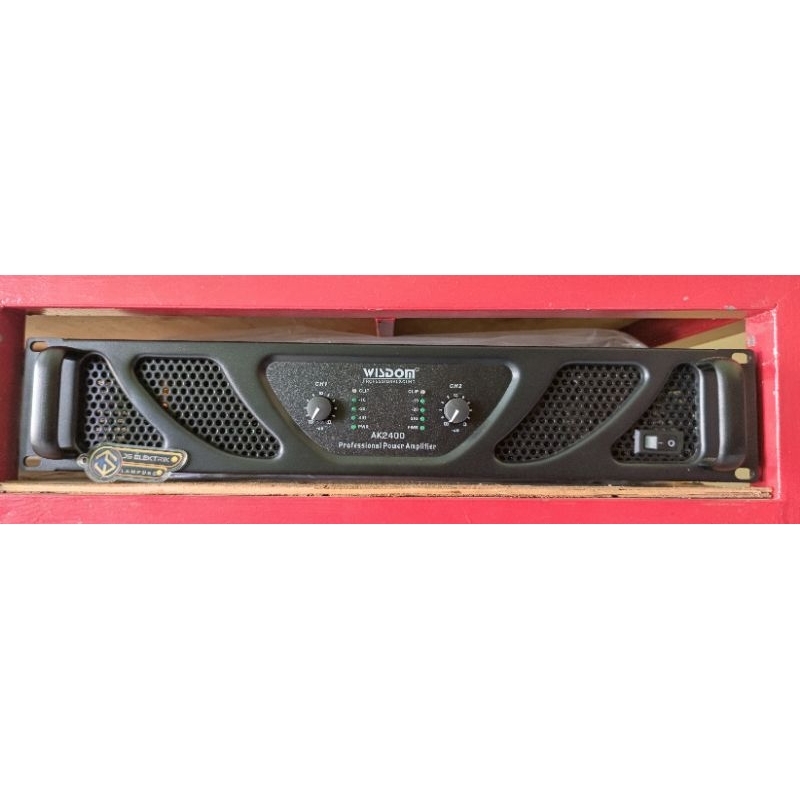 Power wisdom AK2400 / power amplifier 2 channel wisdom