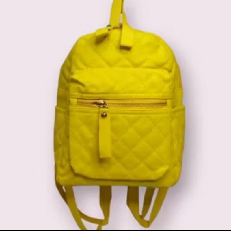 tas ransel wanita minimalis-kulit kotak kotak