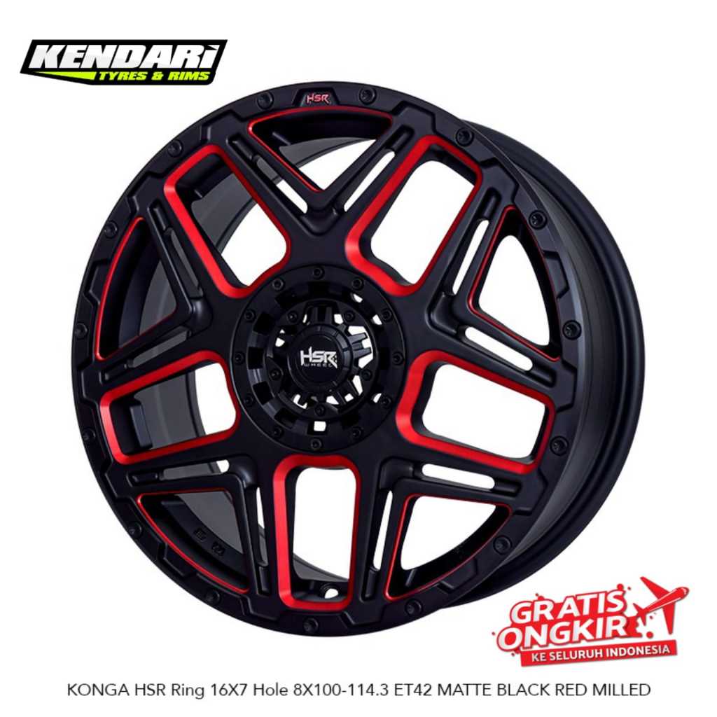 Velg Racing Mobil Raize Rocky Yaris Ring 16 HSR KONGA R16
