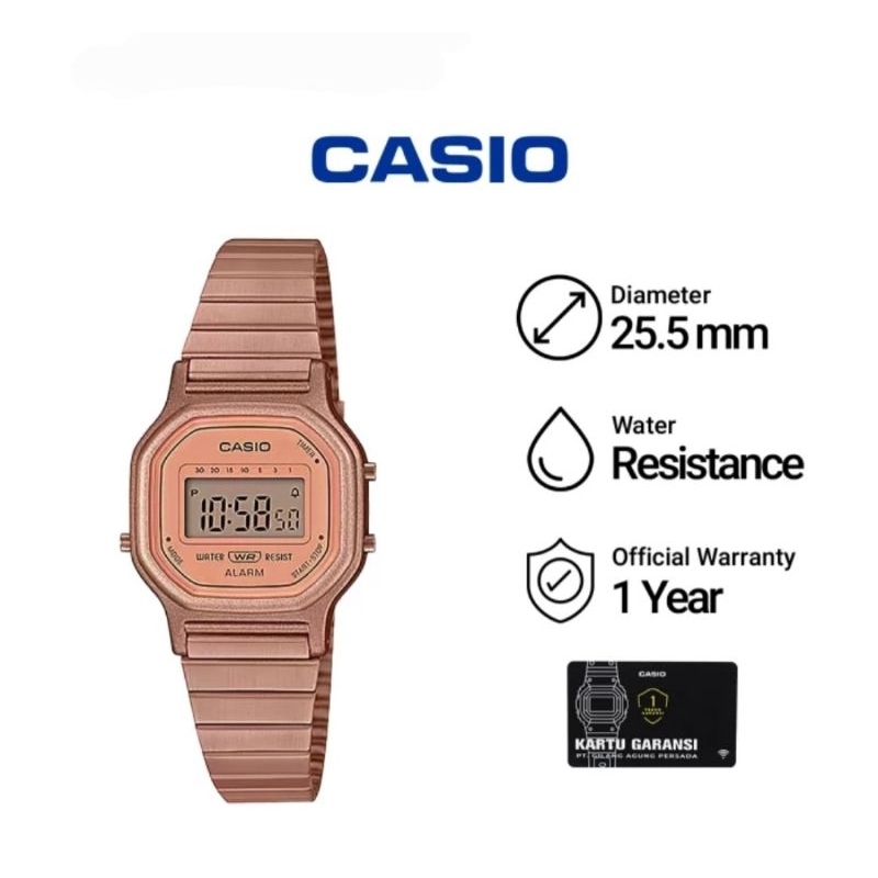 Casio LA-11WR-5A Jam Tangan Wanita General Vintage Original Garansi GAP 1 THN