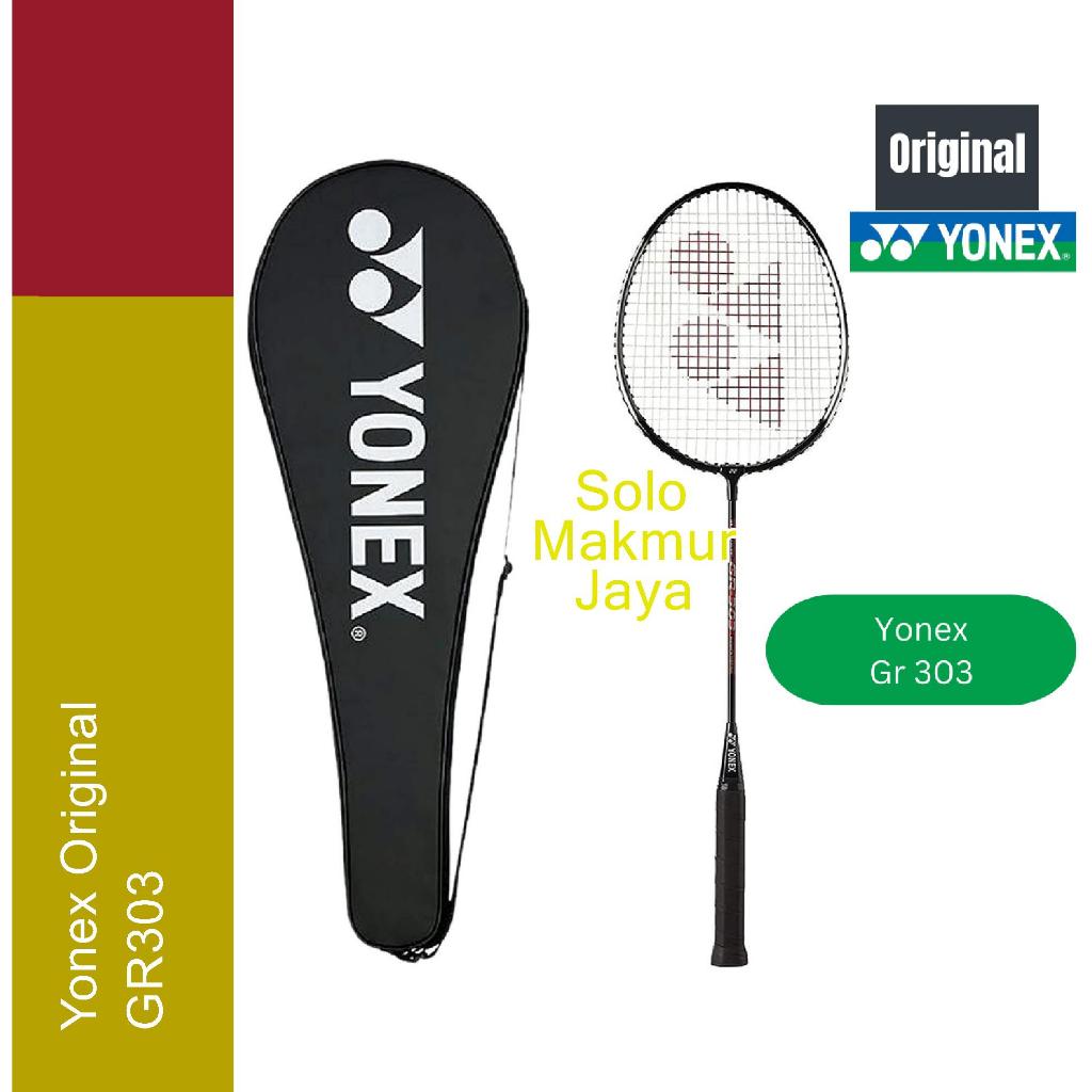 Raket Badminton / Bulutangkis Yonex Gr 303 Black/silver 100% Original Bulu Tangkis GR303 Asli