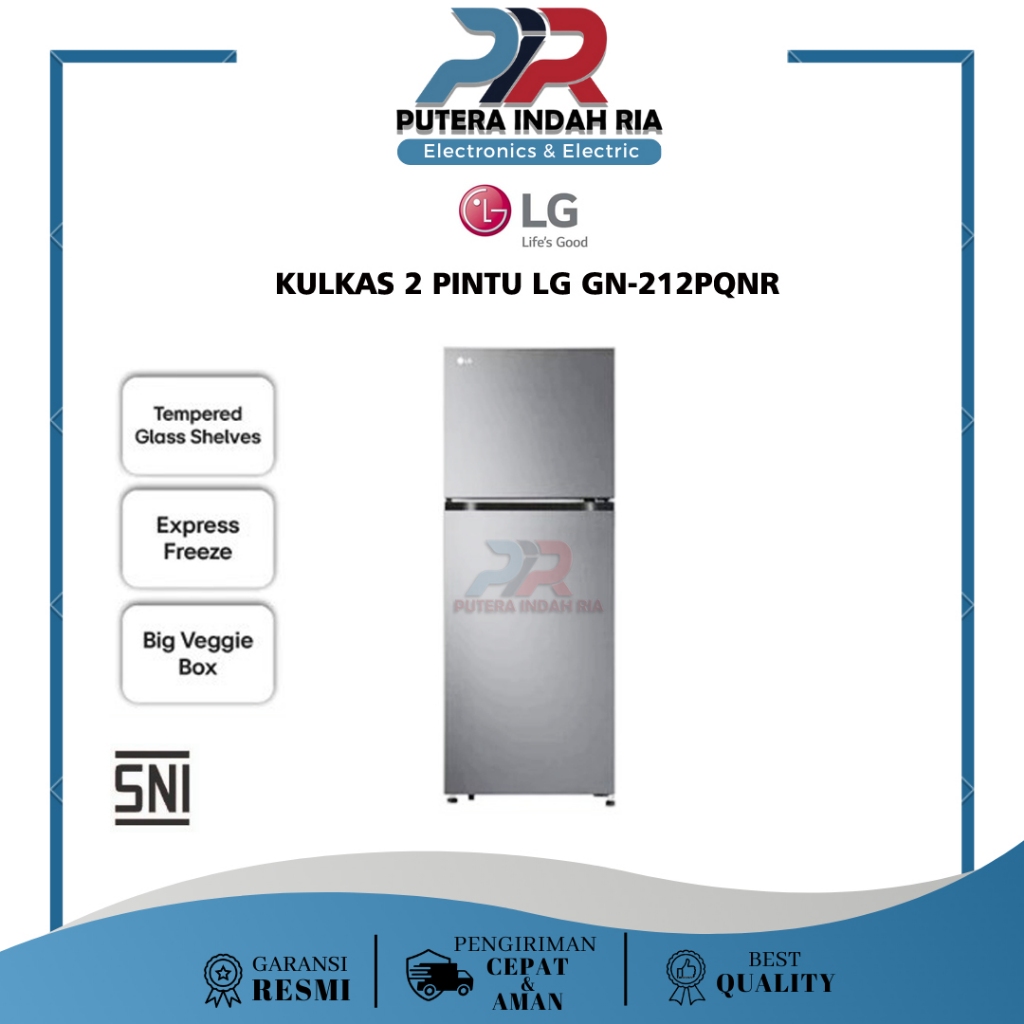 Kulkas 2 Pintu LG GN-B212PQNR / GN B 212 PQNR