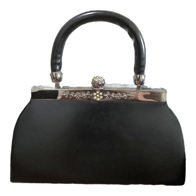 TAS PESTA WANITA WARNA HITAM ELEGAN