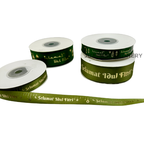 

1 Roll Pita Lebaran 1.5 cm 2.5 cm - Pita Idul Fitri Pita Hiasan Lebaran Pita Parcel Pita Lebaran