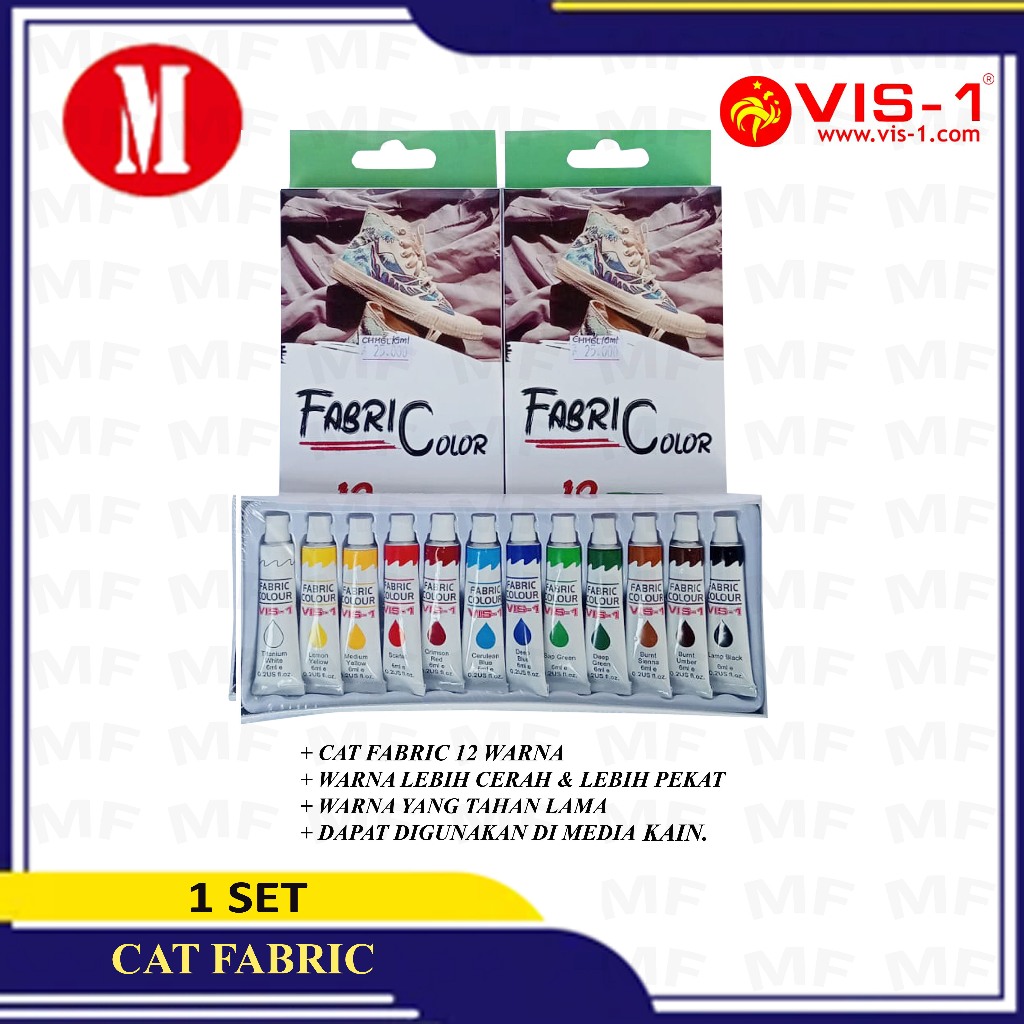 

Cat Fabri color FC 57 12 warna.