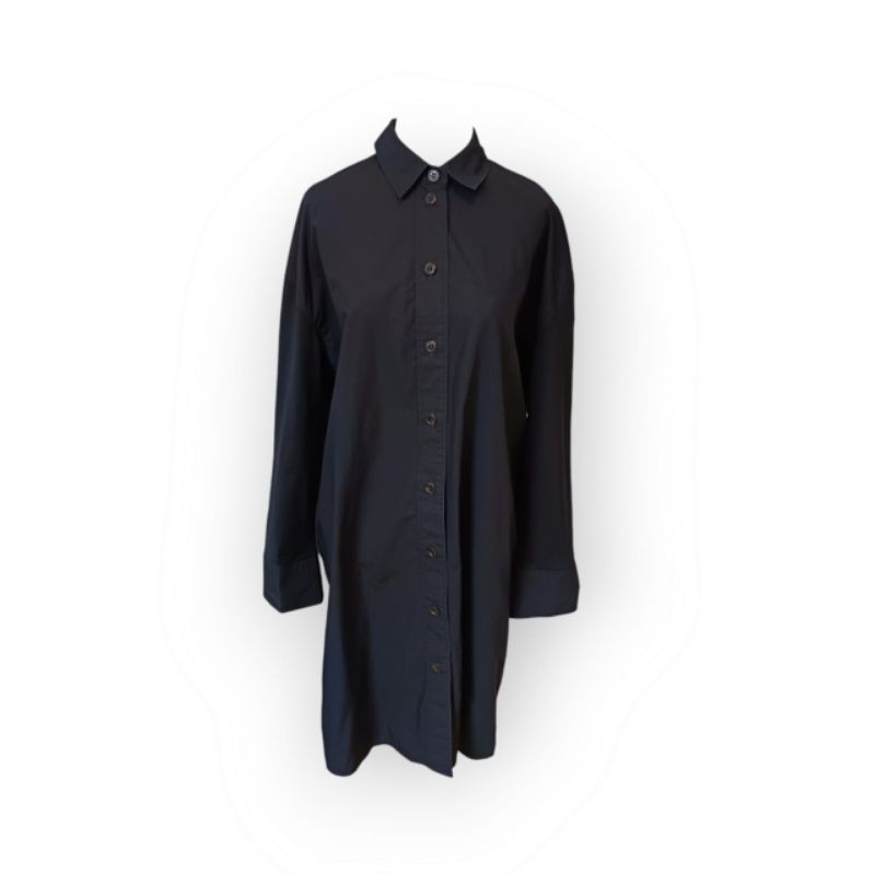 Cos Black Midi Dress