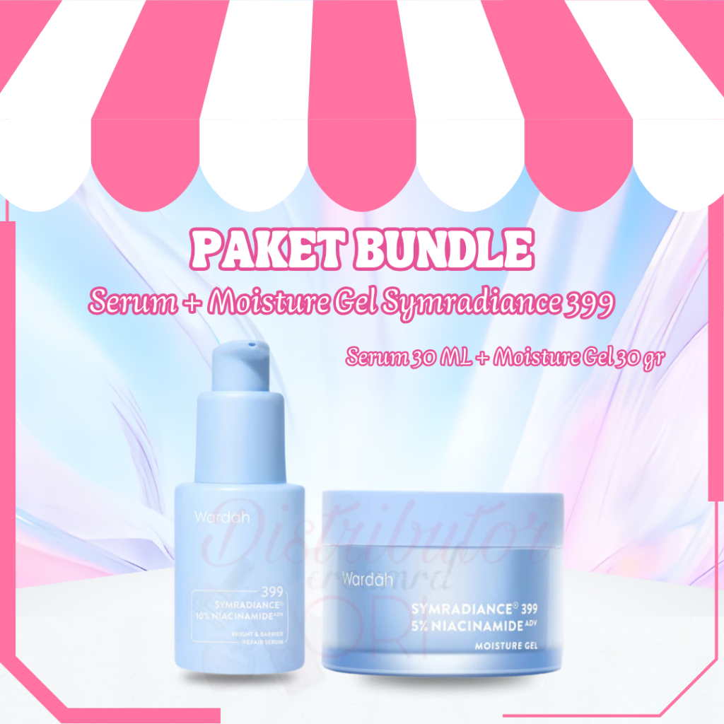 WARDAH PAKET BUNDLE WARDAH SYMRADIANCE MOIST GEL 30GR + SYMRADIANCE SERUM 30ml