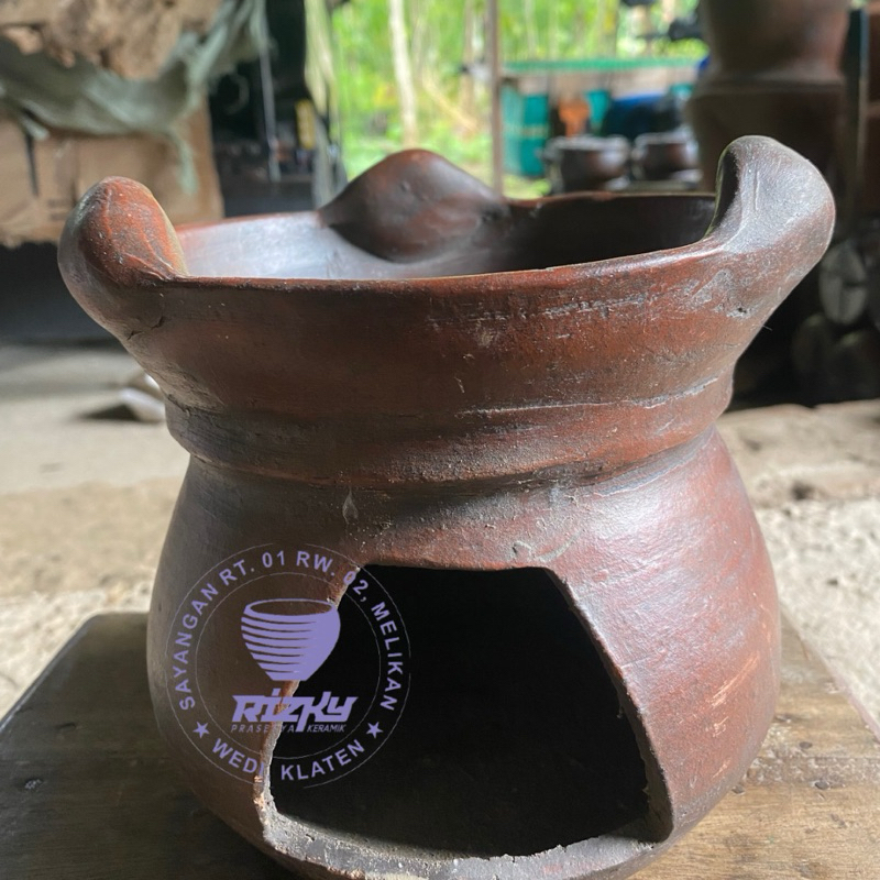 tungku serabi mini gerabah tanah liat diameter 18cm