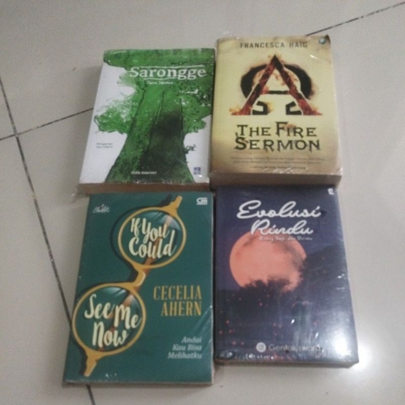 If you could see me now, evolusi rindu, the fire sermon, sarongge