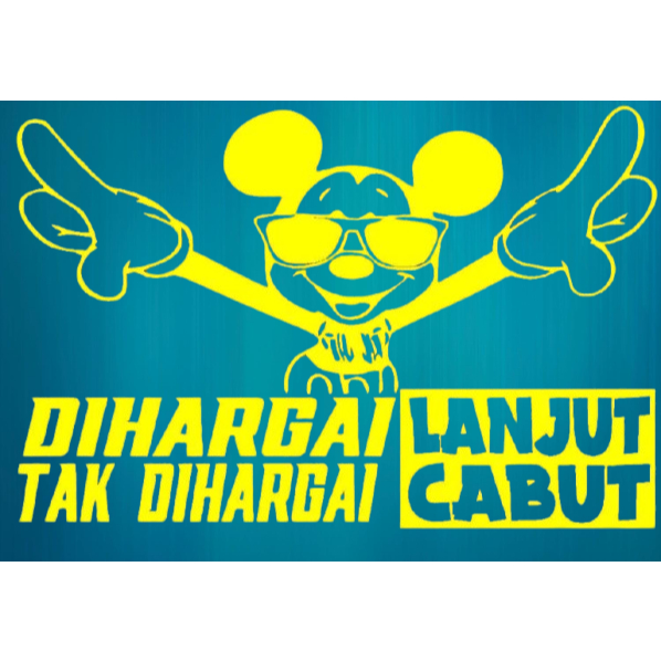 

STICKER CUTTING KATA-KATA UKURAN 20CM X 30CM UNTUK TAMBAHAN AKSESORIS MOBIL
