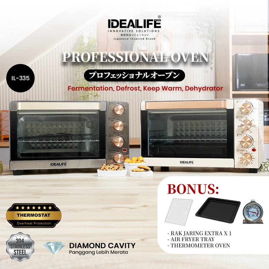 Professional Oven IDEALIFE IL–335 / IL335 - Oven Pemanggang - 35L